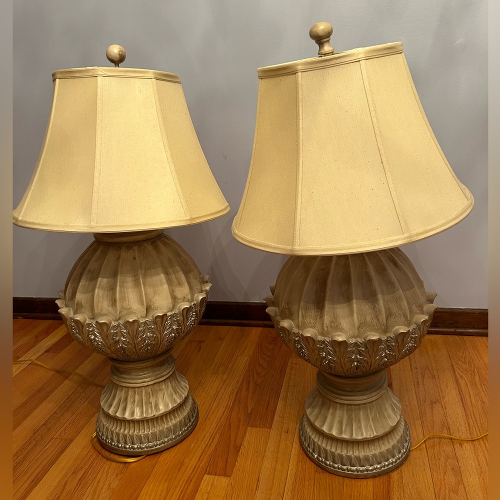 Vintage lamp pairs
